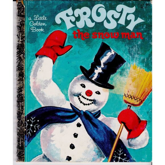 Frosty the Snow Man Little Golden Book Vintage 1982 Holiday Classic - Picture 1 of 5